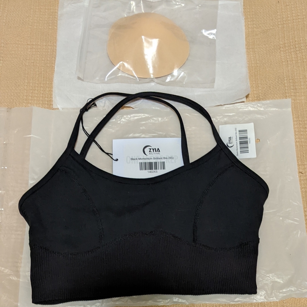ZYIA Black Brilliant Bra (XS)